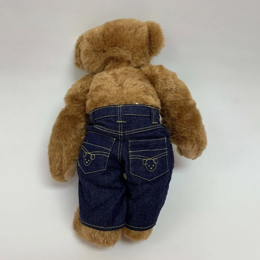 The Vermont Teddy Bear Company Plush Stuffed Animal Brown Arm‎ Tattoo Love